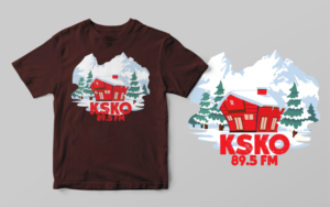 Annual KSKO T-Shirt design. Alaska bush radio live from McGrath, Alaska! | Diseño de Camiseta por SAI DESIGNS