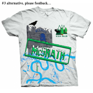 Annual KSKO T-Shirt design. Alaska bush radio live from McGrath, Alaska!