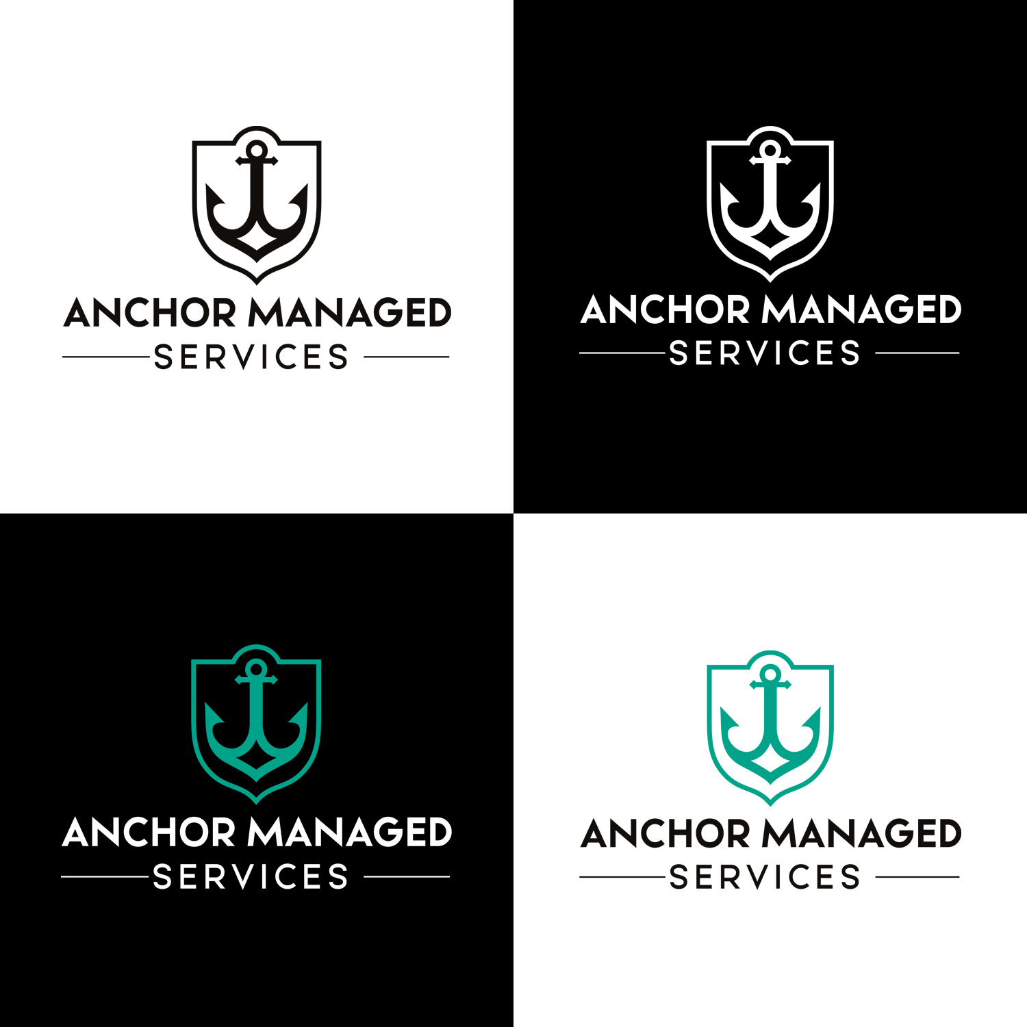 Logo Design by pulogo for Anchor Managed Services | Design #19568378