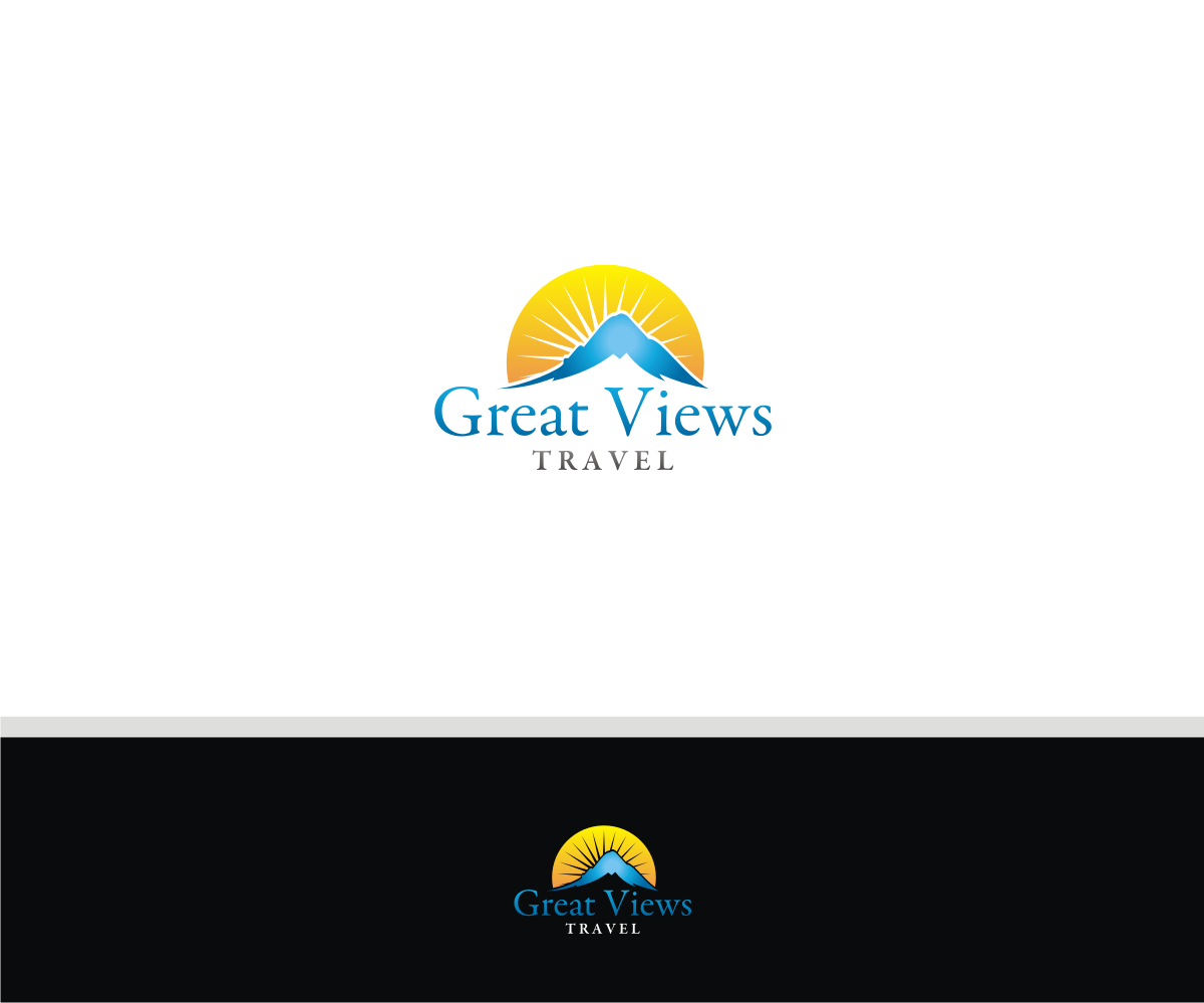 Logo Design by T I K H E - L M W for Great Views Travel | Design #19532065