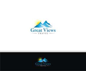 Logo Design by T I K H E - L M W for Great Views Travel | Design: #19532327
