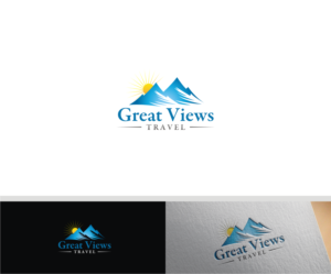 Logo Design by T I K H E - L M W for Great Views Travel | Design: #19535051