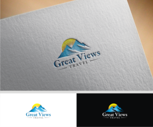 Logo Design by T I K H E - L M W for Great Views Travel | Design: #19567904
