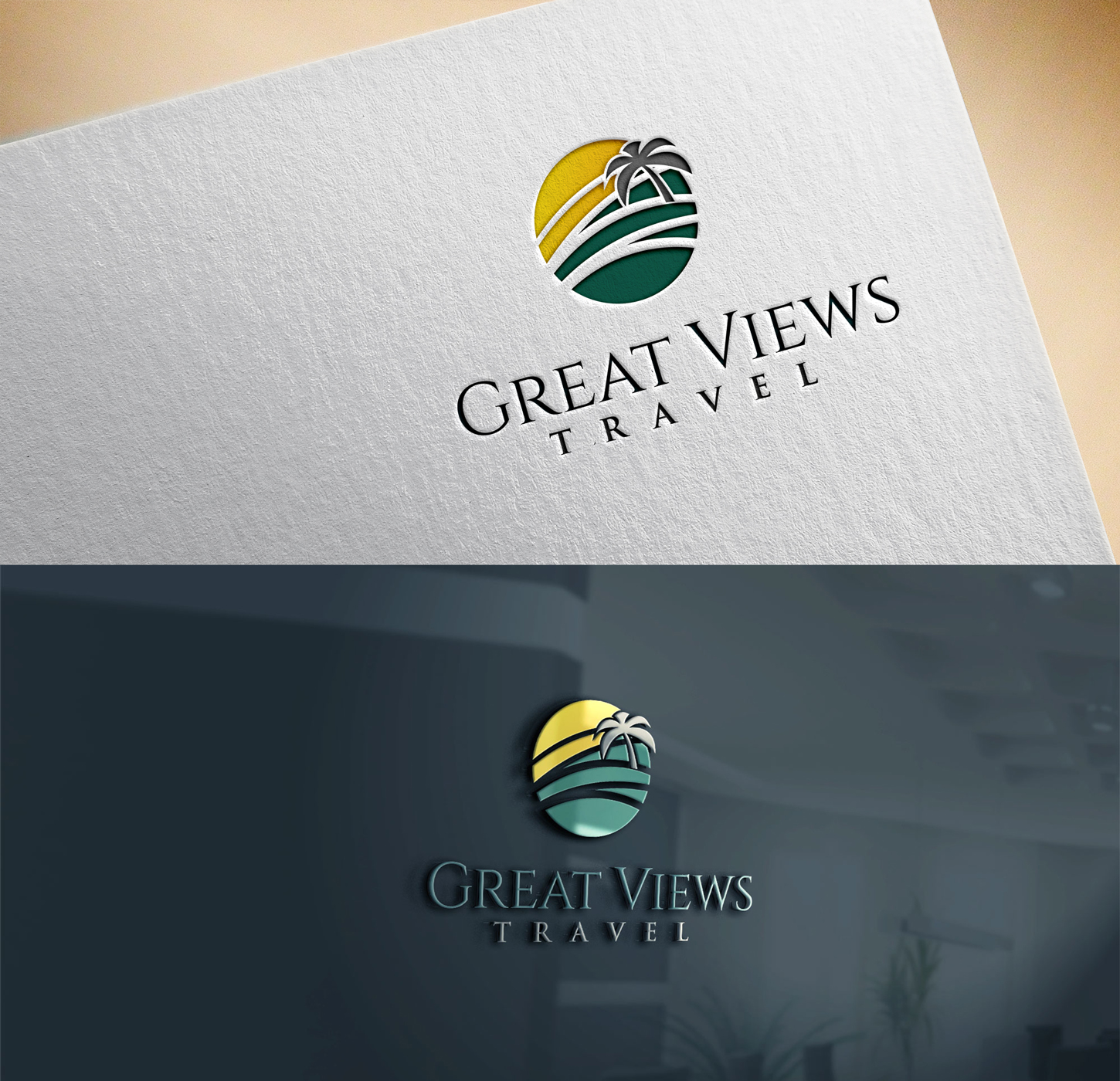 Logo Design by design_ghost 2 for Great Views Travel | Design #19524197
