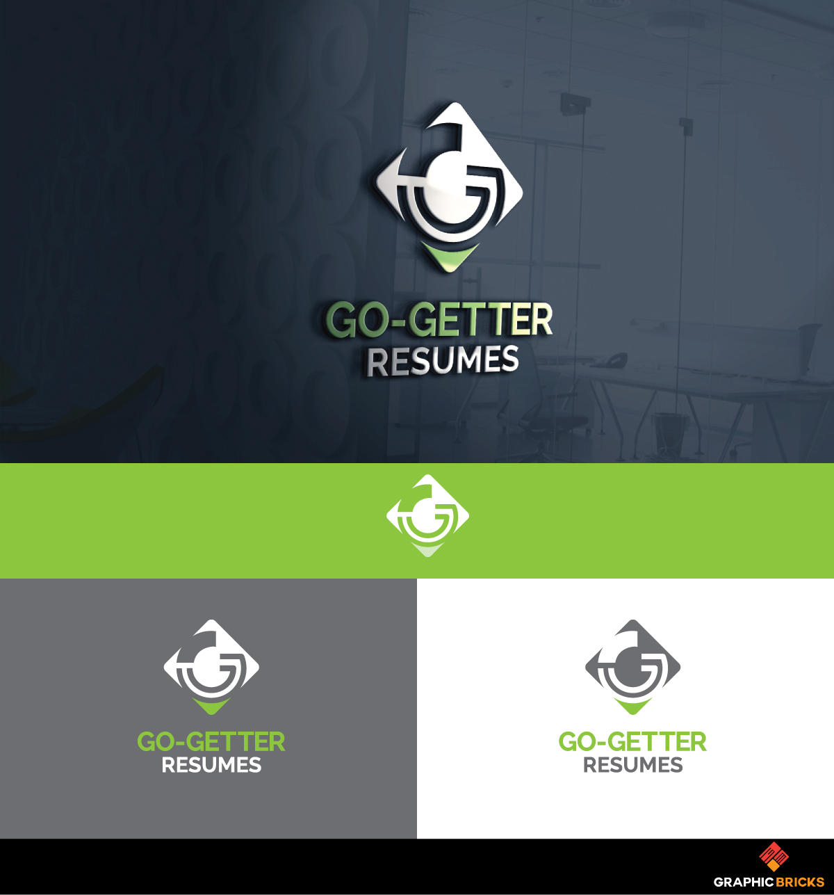Design de Logo par Graphic Bricks pour Go-Getter Resumes | Design #19543829