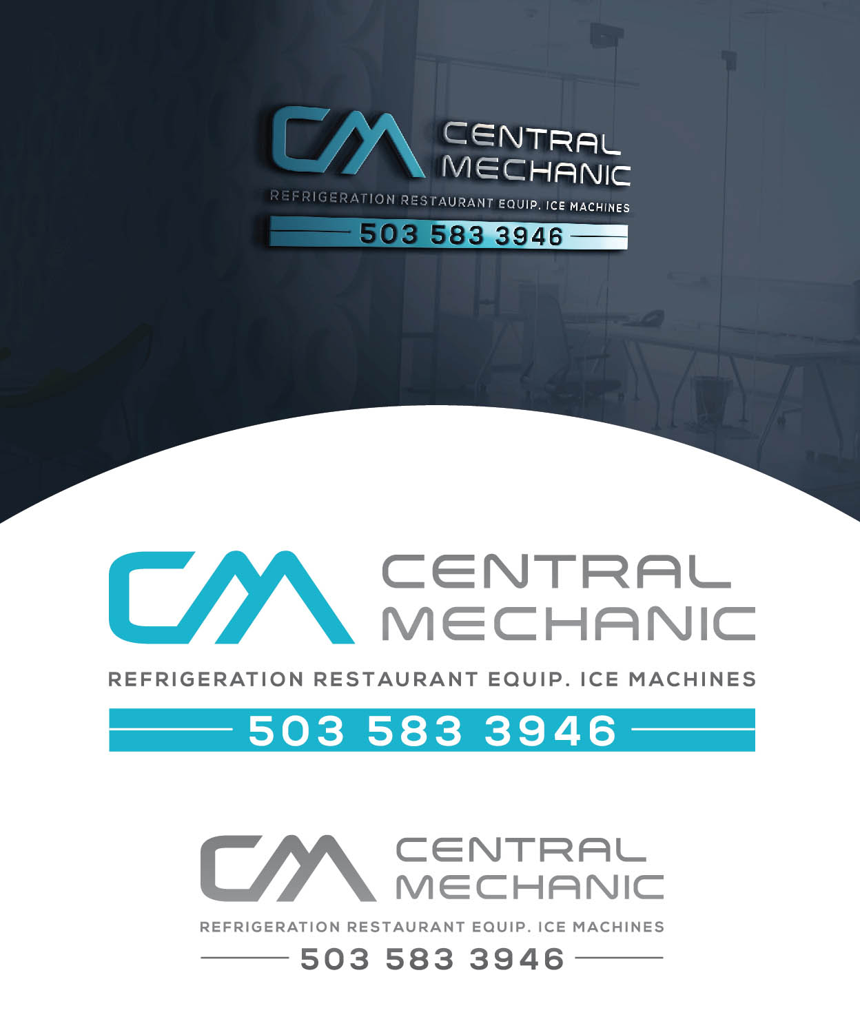 Logo Design by Ves-Boycheva for Central Mechanical, LLC | Design #19535530