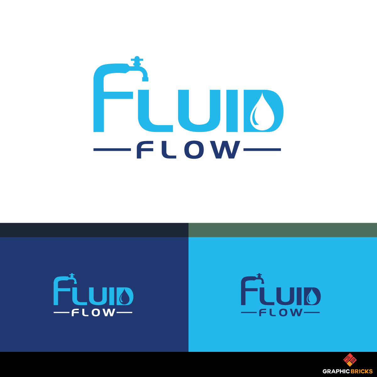 Logo Design by Graphic Bricks for Fluid Flow Pty Ltd | Design #19531777