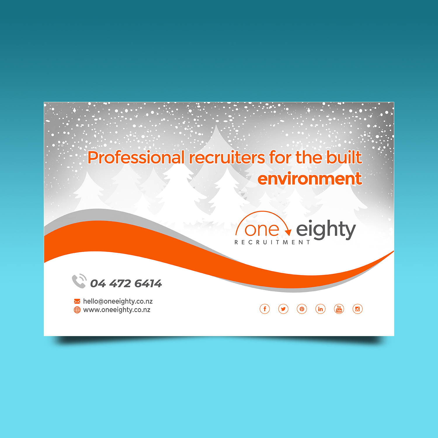 Greeting Card Design by VEGA-Designs for one eighty recruitment | Design #19598050