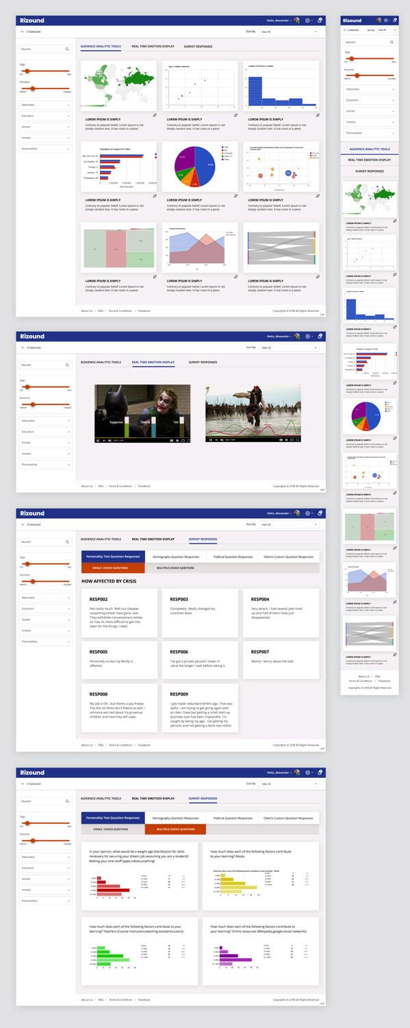 Web Design par pb pour Rizound | Design : #19568857