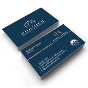 Premier Construction Services Business Card and more! | Business Card Design by adiazudin
