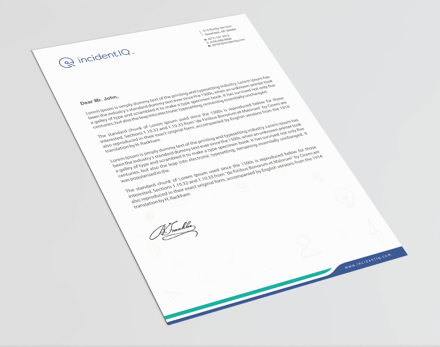 Letterhead Design by Infinitive Technology for this project | Design #19528295