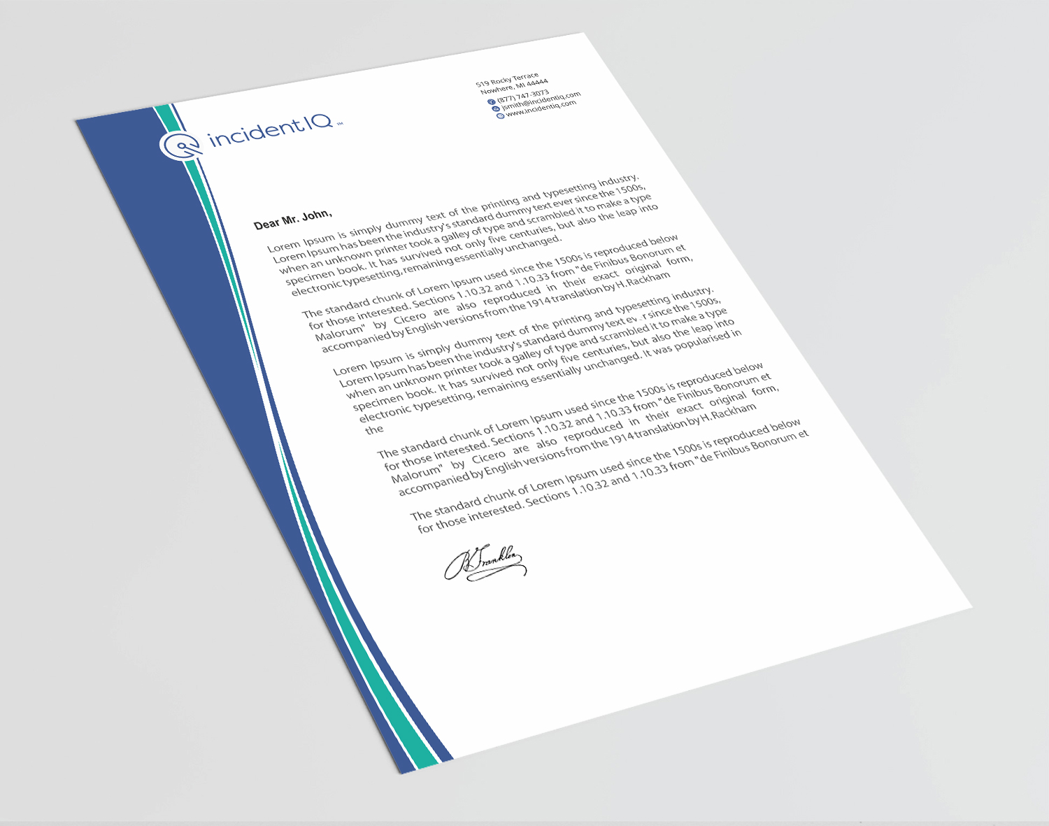 Letterhead Design by Infinitive Technology for this project | Design #19528296