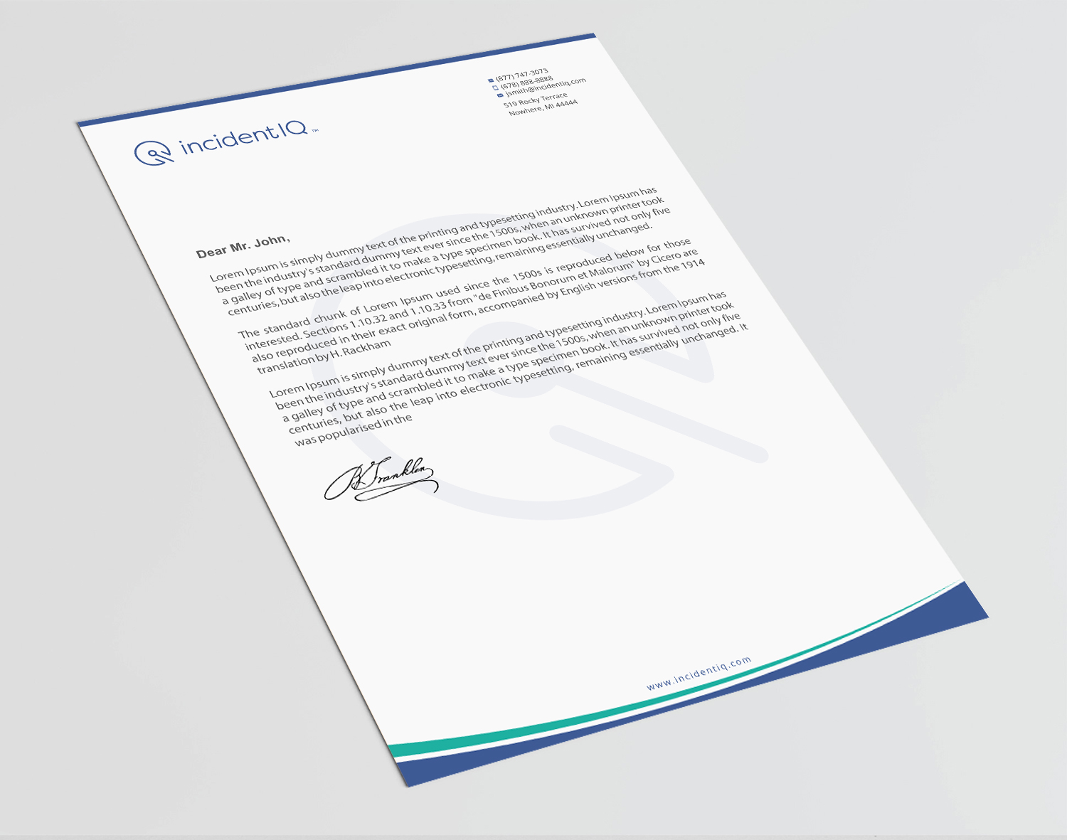 Letterhead Design by Infinitive Technology for this project | Design #19528297