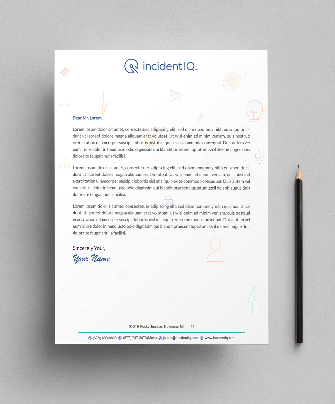 Letterhead Design by Infinitive Technology for this project | Design #19528757