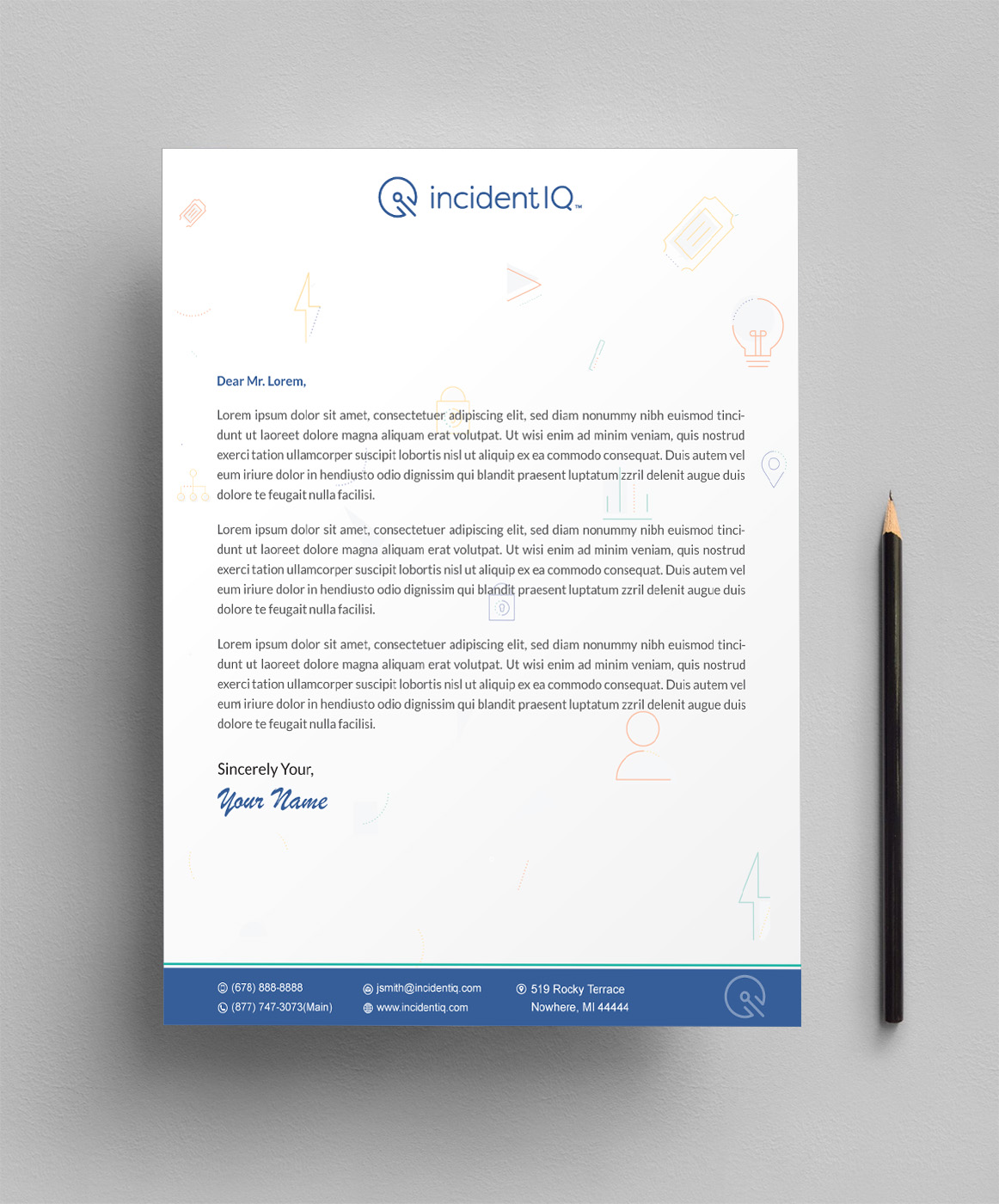 Letterhead Design by Infinitive Technology for this project | Design #19528814