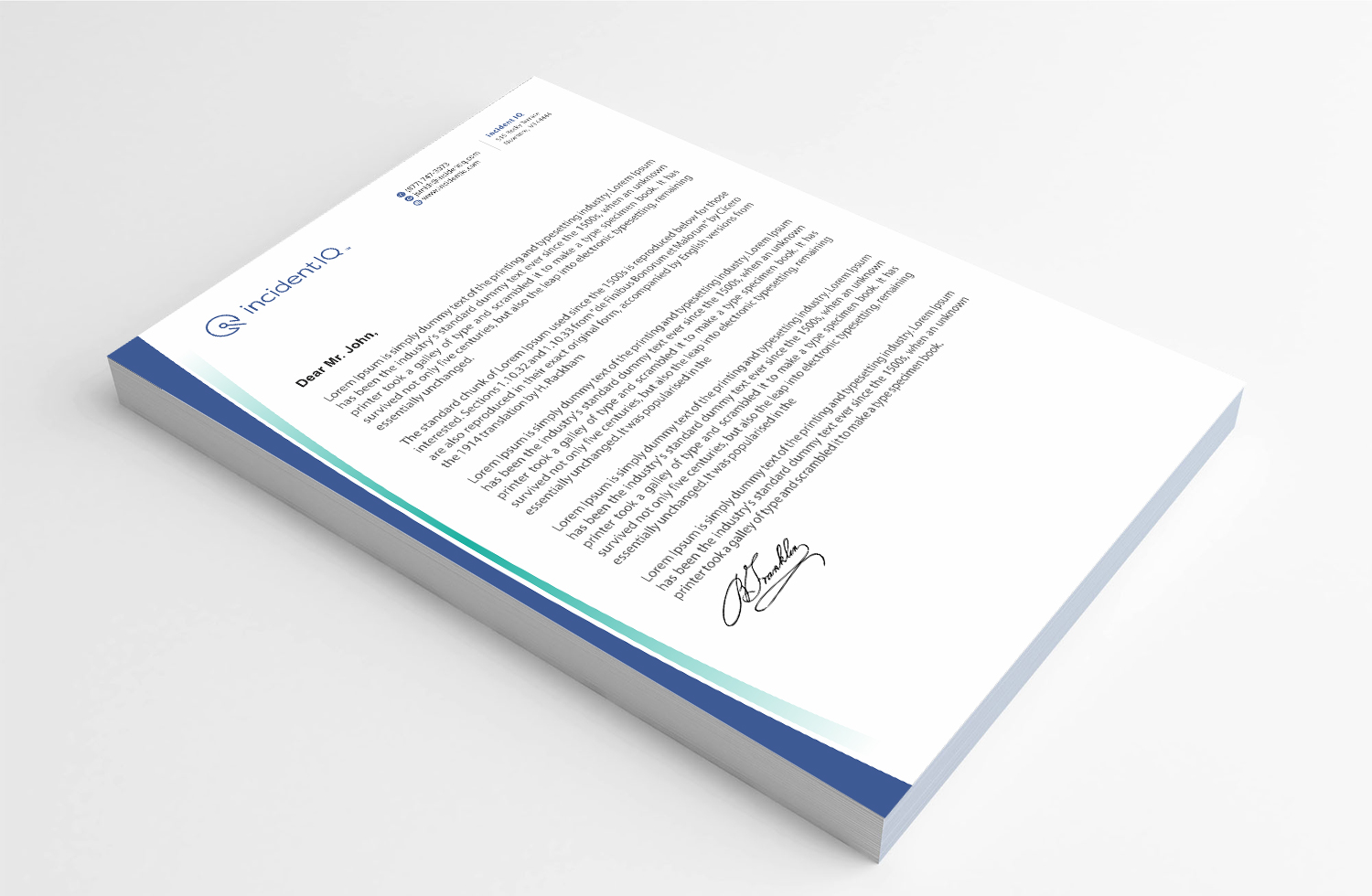 Letterhead Design by Infinitive Technology for this project | Design #19528832
