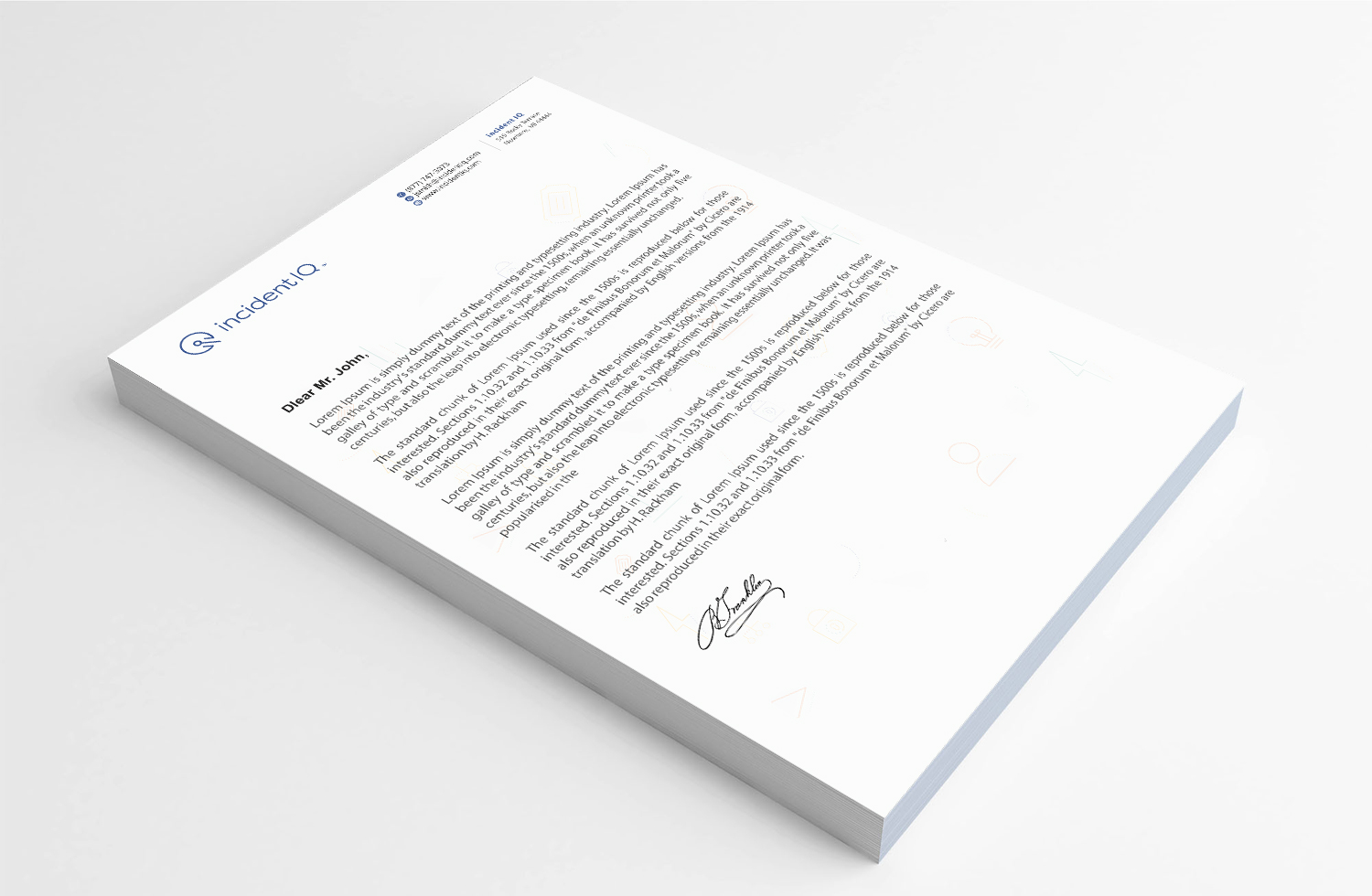 Letterhead Design by Infinitive Technology for this project | Design #19528833
