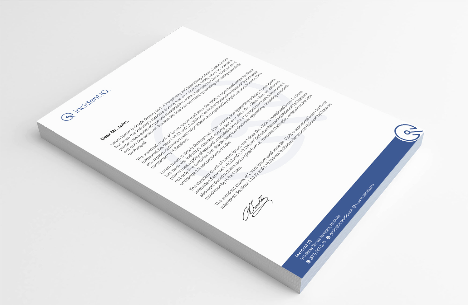 Letterhead Design by Infinitive Technology for this project | Design #19528904