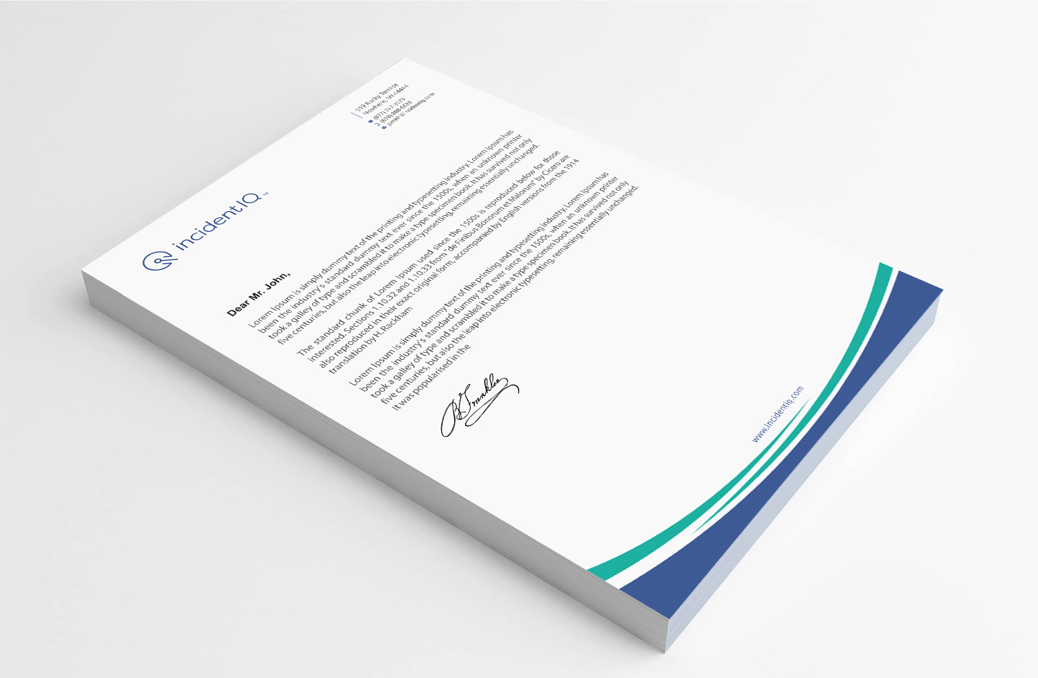 Letterhead Design by Infinitive Technology for this project | Design #19528925