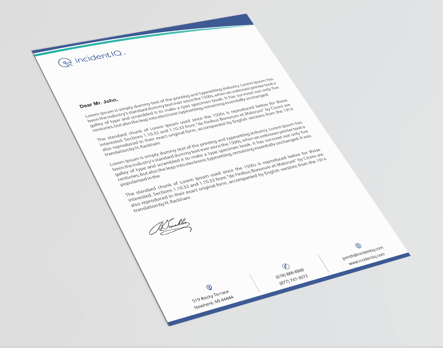 Letterhead Design by Infinitive Technology for this project | Design #19529137