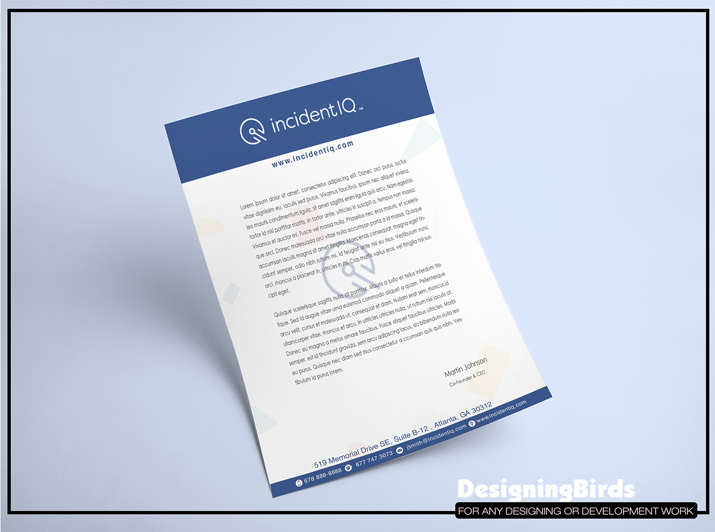 Letterhead Design by Designing Birds for this project | Design #19529370