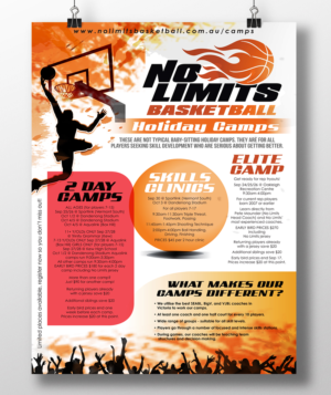 Flyer Design by see why for No Limits Basketball Services | Design: #19525656