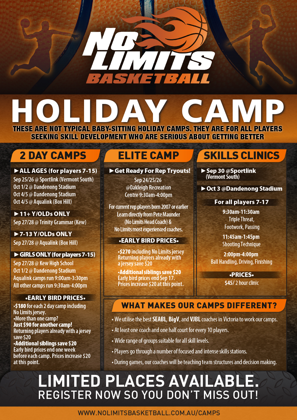 Flyer-Design von Beastmedia für No Limits Basketball Services | Design #19530517