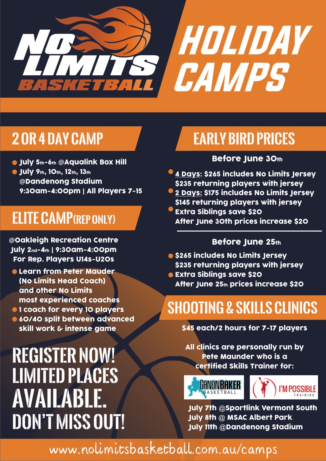 Flyer Design by Foxelate for No Limits Basketball Services | Design #19531937