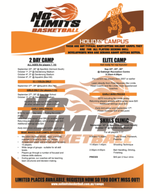 Flyer-Design von Exala 2 für No Limits Basketball Services | Design: #19533649