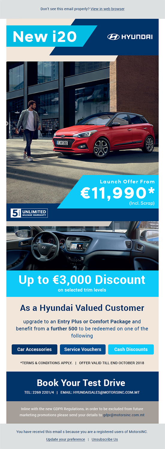 Email Marketing Design by Expert Designer for Motors Inc. ltd | Design #19568244