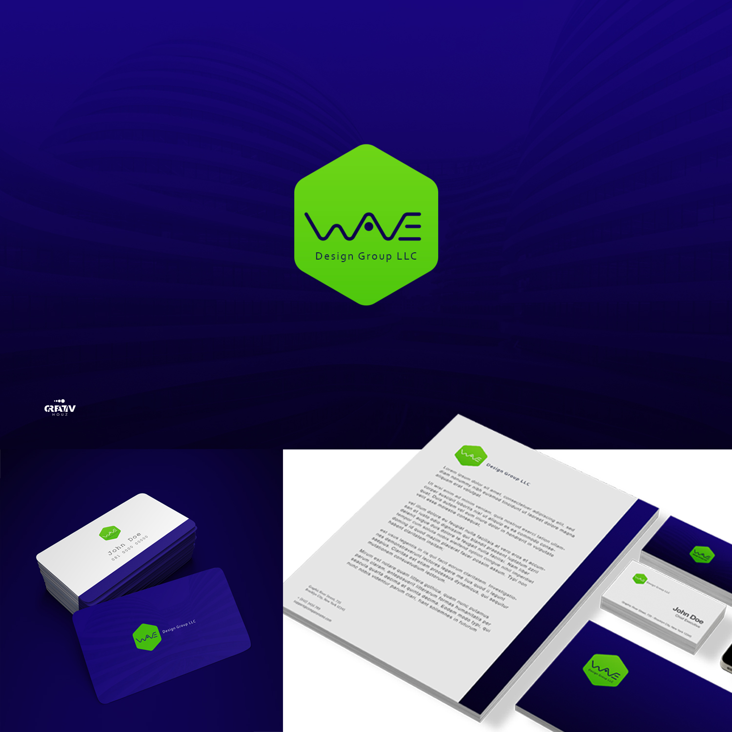 Logo Design by Creativ Houz for Wave Design Group LLC | Design #19526651