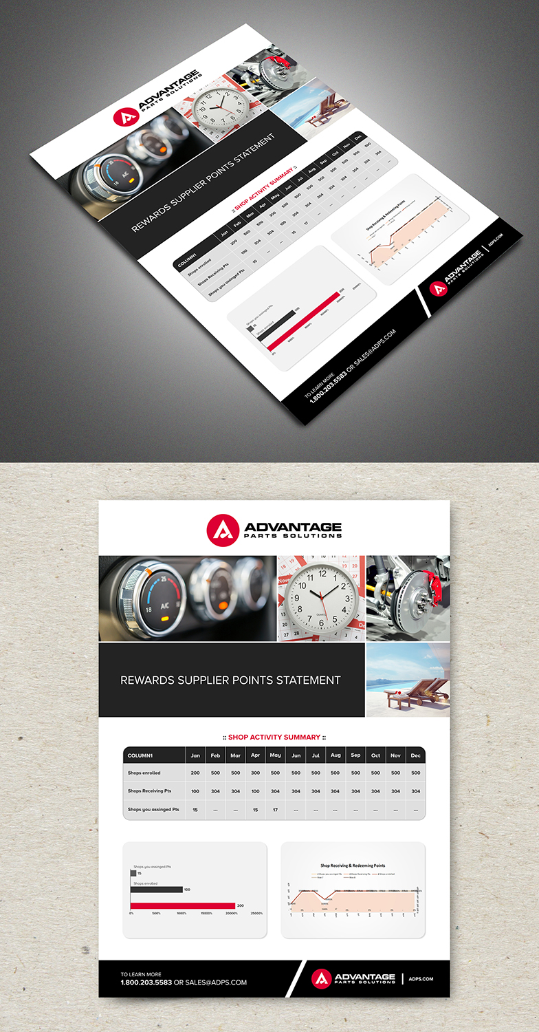 Design de Flyer par creative.bugs pour Advantage Parts Solutions | Design #19556733