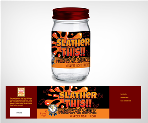 Edgy Fun BBQ sauce label  Needed | Label Design by Khoo