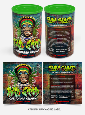 Cannabis packaging label for a medicine bottle | Etikett-Design von SAI DESIGNS