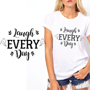 Laugh Every Day will be written somewhere in this art work. I'm open to just playing with it. | T-Shirt-Design von ackocar