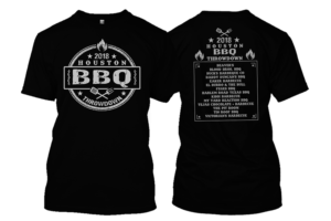T-shirt design for 2018 Houston BBQ Throwdown! | Design de T-shirt par NILDesigns