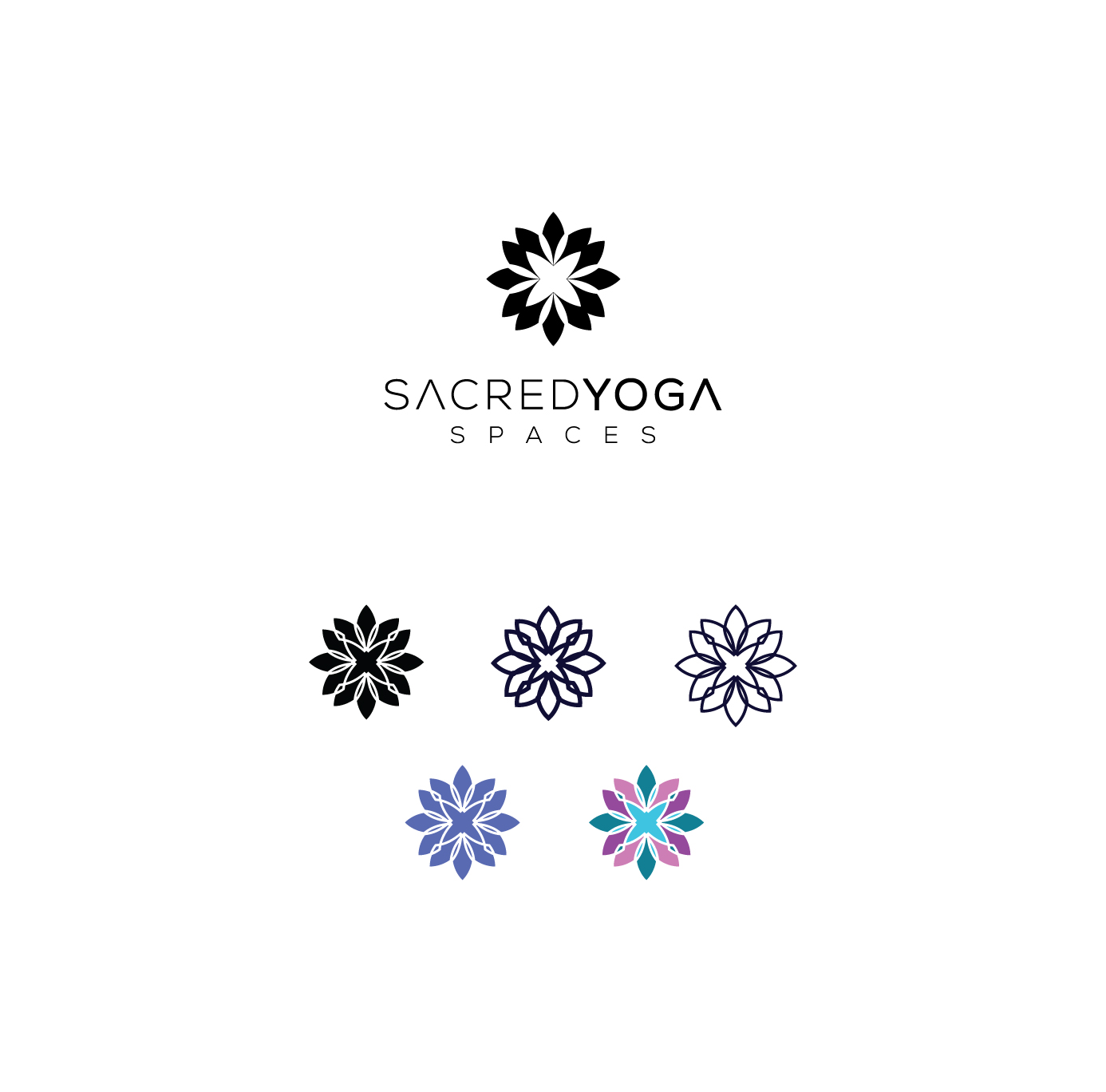 Logo Design by Ves-Boycheva for Sacred Yoga spaces | Design #19646620
