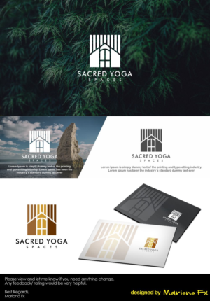 Logo Design by Mariono Fx for Sacred Yoga spaces | Design: #19623393