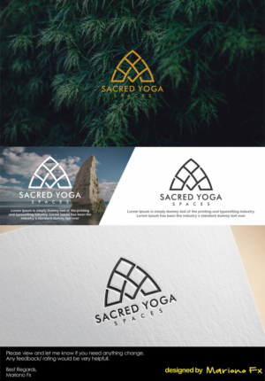 Logo Design by Mariono Fx for Sacred Yoga spaces | Design: #19633146