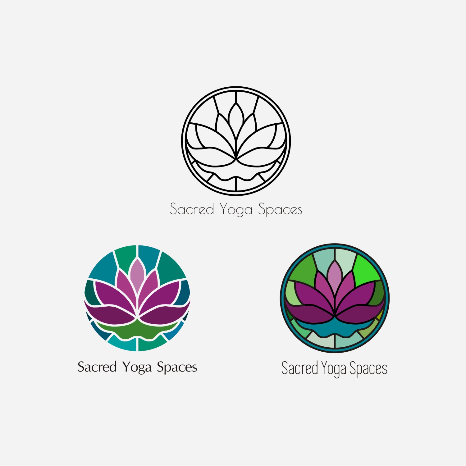 Logo Design by Foxelate for Sacred Yoga spaces | Design #19571791