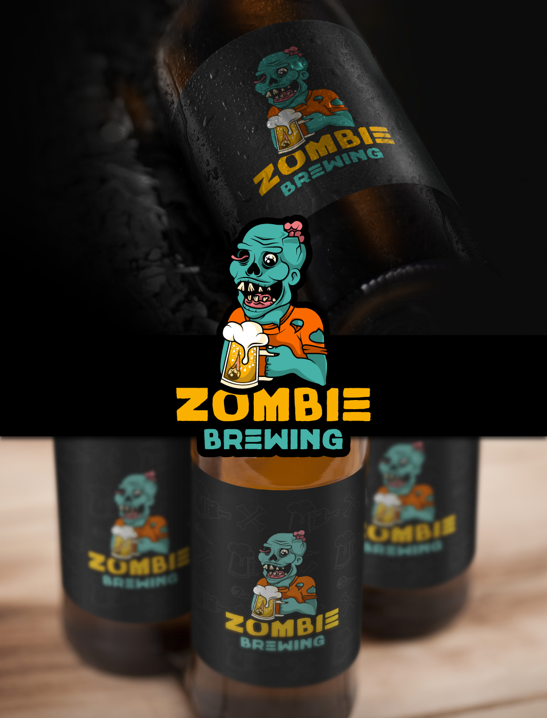 Logo Design by Veronica Dan for Zombie Brewing Company | Design #19531327