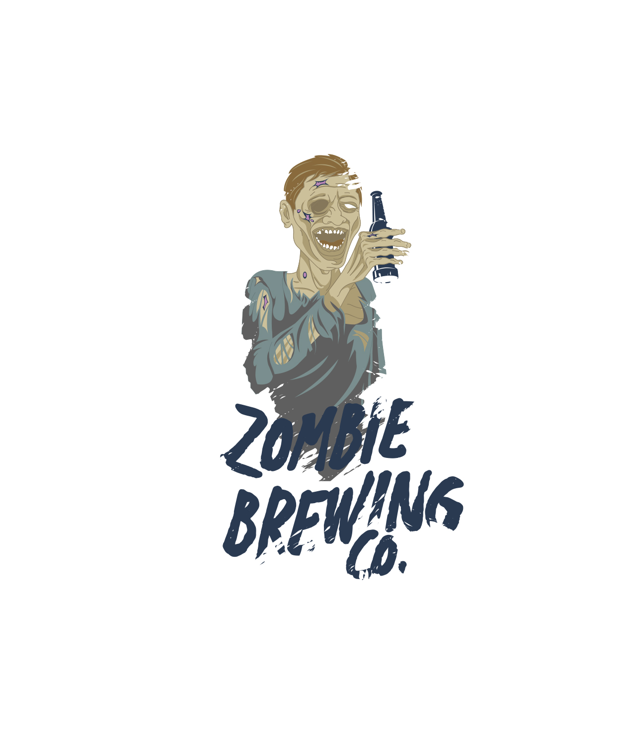 Logo Design by Pixel Desert for Zombie Brewing Company | Design #19556093