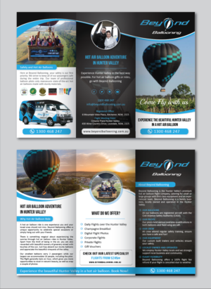 Brochure for Hot Air Ballooning Tour Company | Diseño de Brochure por alex989