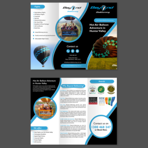 Brochure for Hot Air Ballooning Tour Company | Diseño de Brochure por aspiremedia