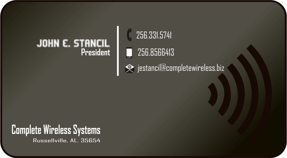 Business Card Design by RD for Complete Wireless Systems | Design #2901080