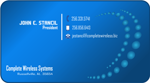 Business Card Design by RD for Complete Wireless Systems | Design: #2948684