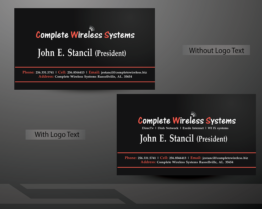Visitenkarten-Design von CreativeMask für Complete Wireless Systems | Design #2912039