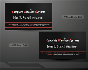 Business Card Design by CreativeMask for Complete Wireless Systems | Design: #2912039