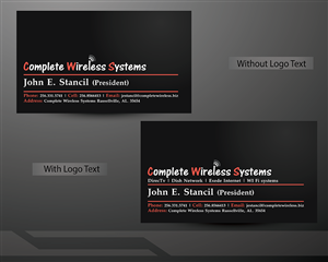 Business Card Design by CreativeMask for Complete Wireless Systems | Design #2912043