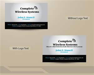 Business Card Design by CreativeMask for Complete Wireless Systems | Design: #2912219